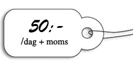 50kr/dag+moms