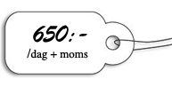 650kr/dag+moms