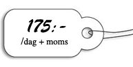 175kr/dag+moms